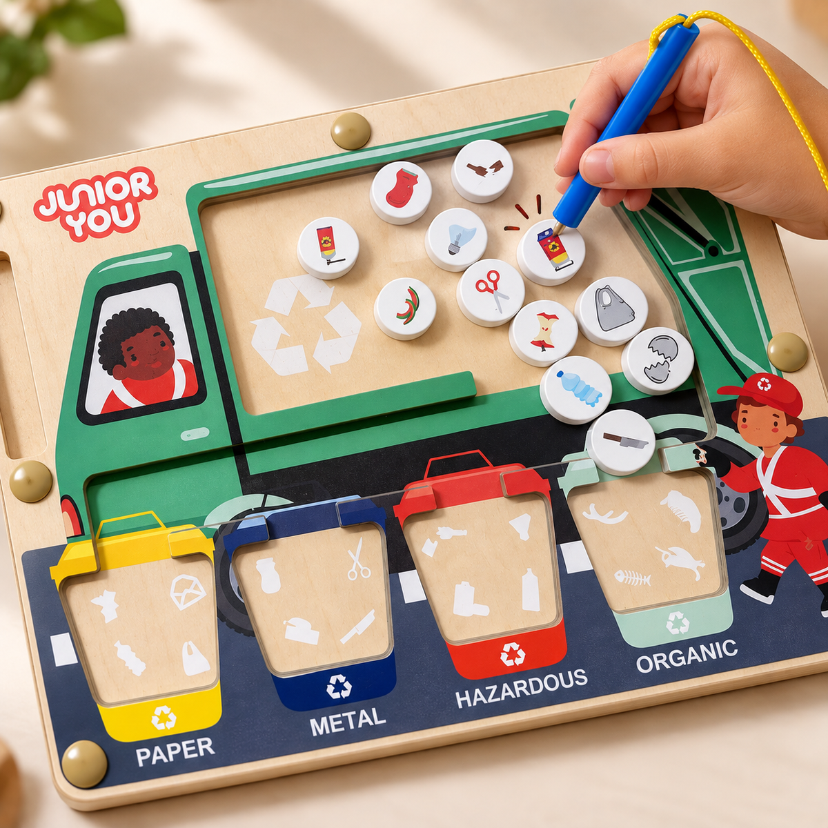 Garbage Truck Magnetic Maze