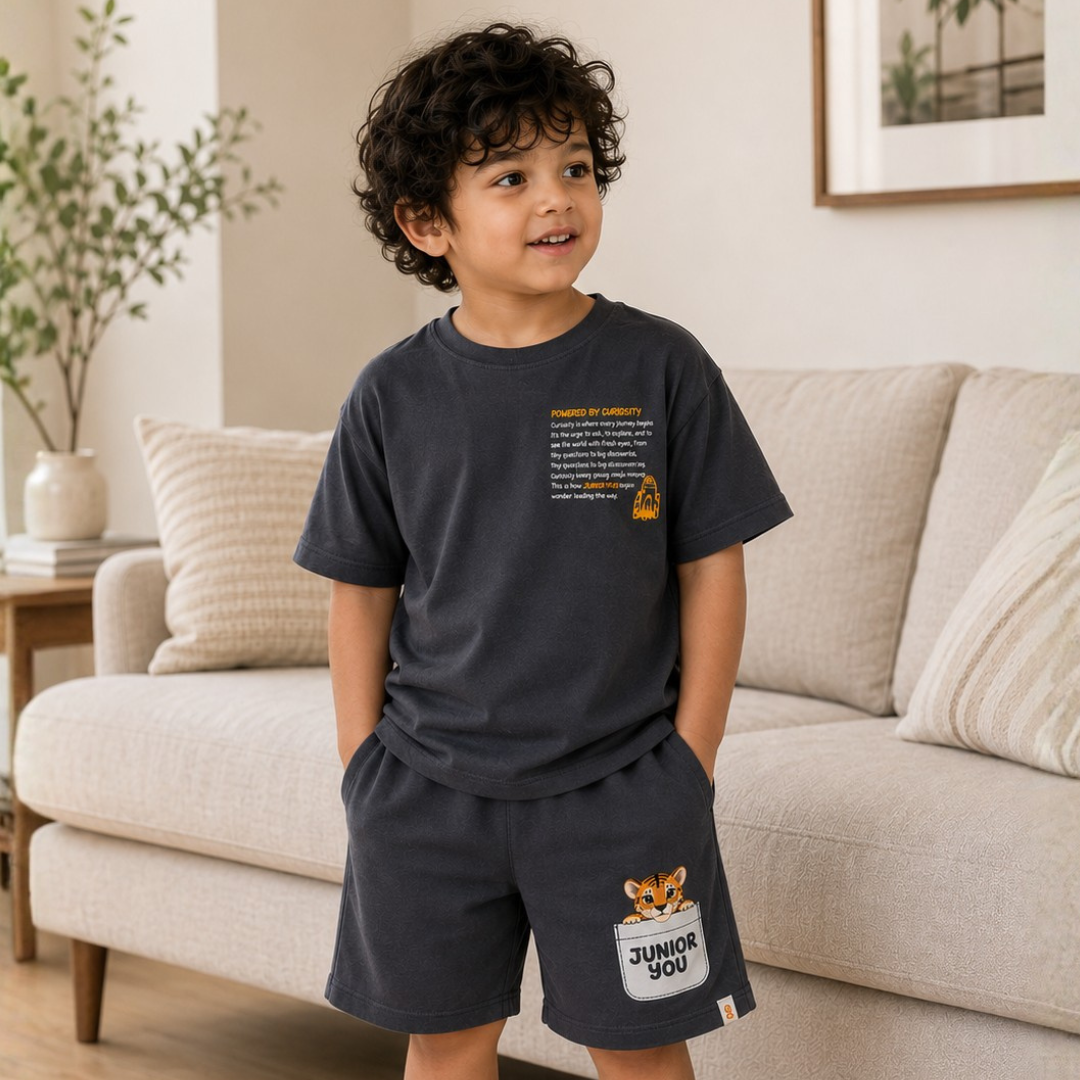 Powered By Curiosity Co-ord Set with Sneak Peek Shorts