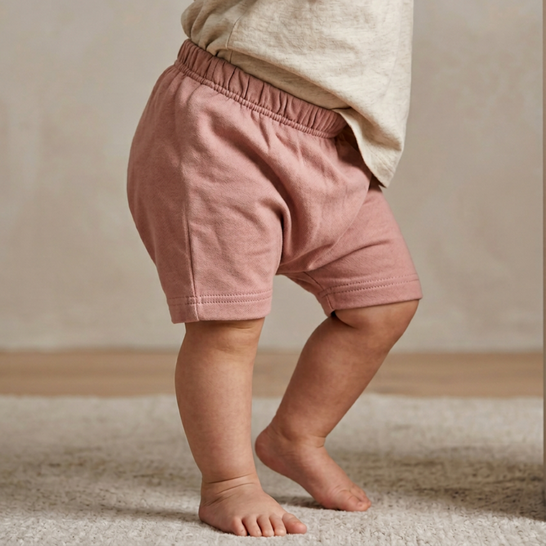 Understated Diaper Shorts - Pink