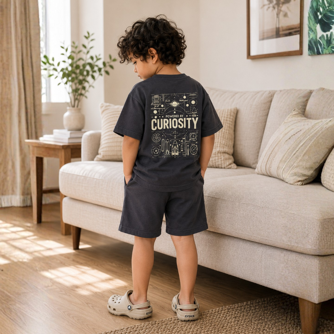 Powered By Curiosity Co-ord Set with Sneak Peek Shorts
