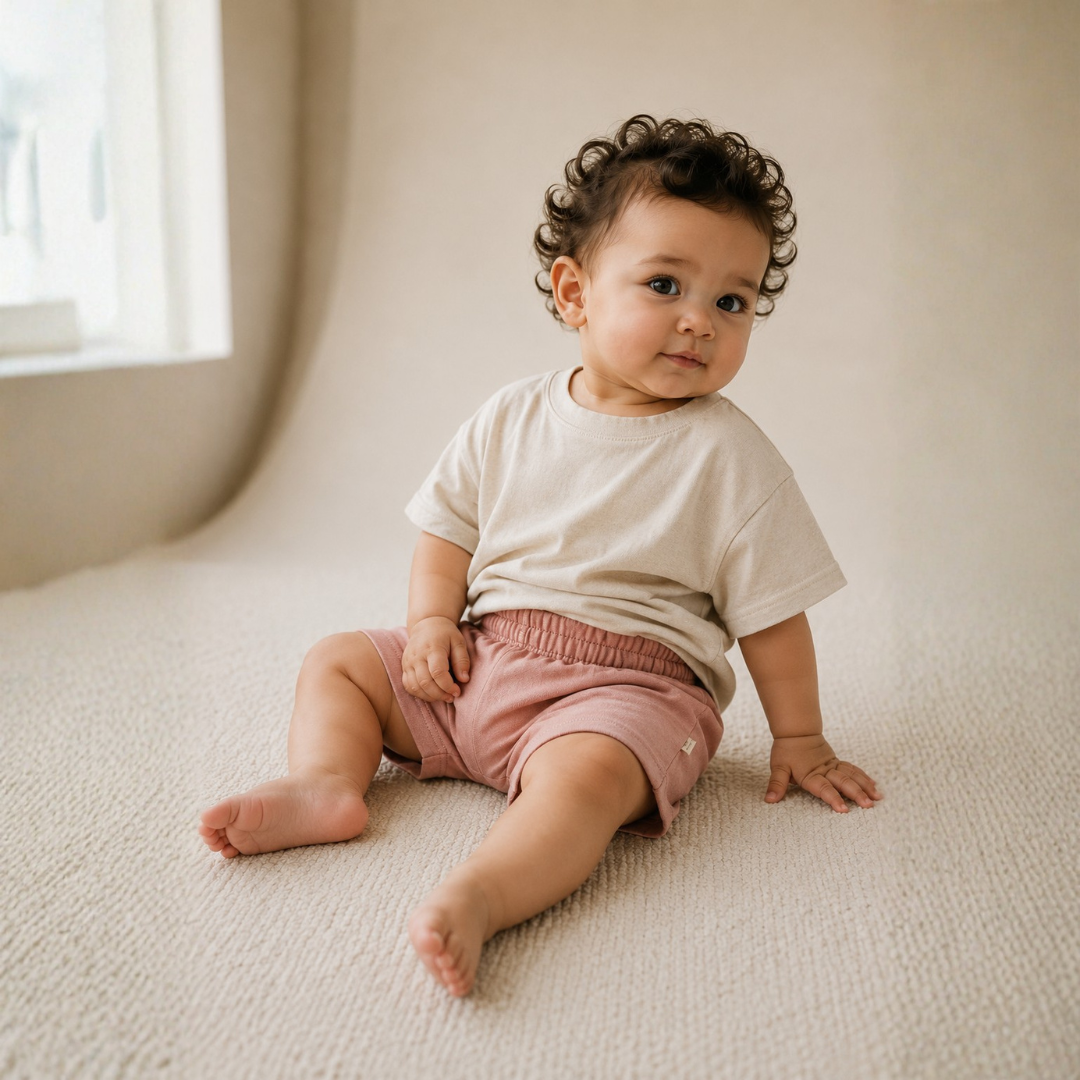 Understated Diaper Shorts - Pink
