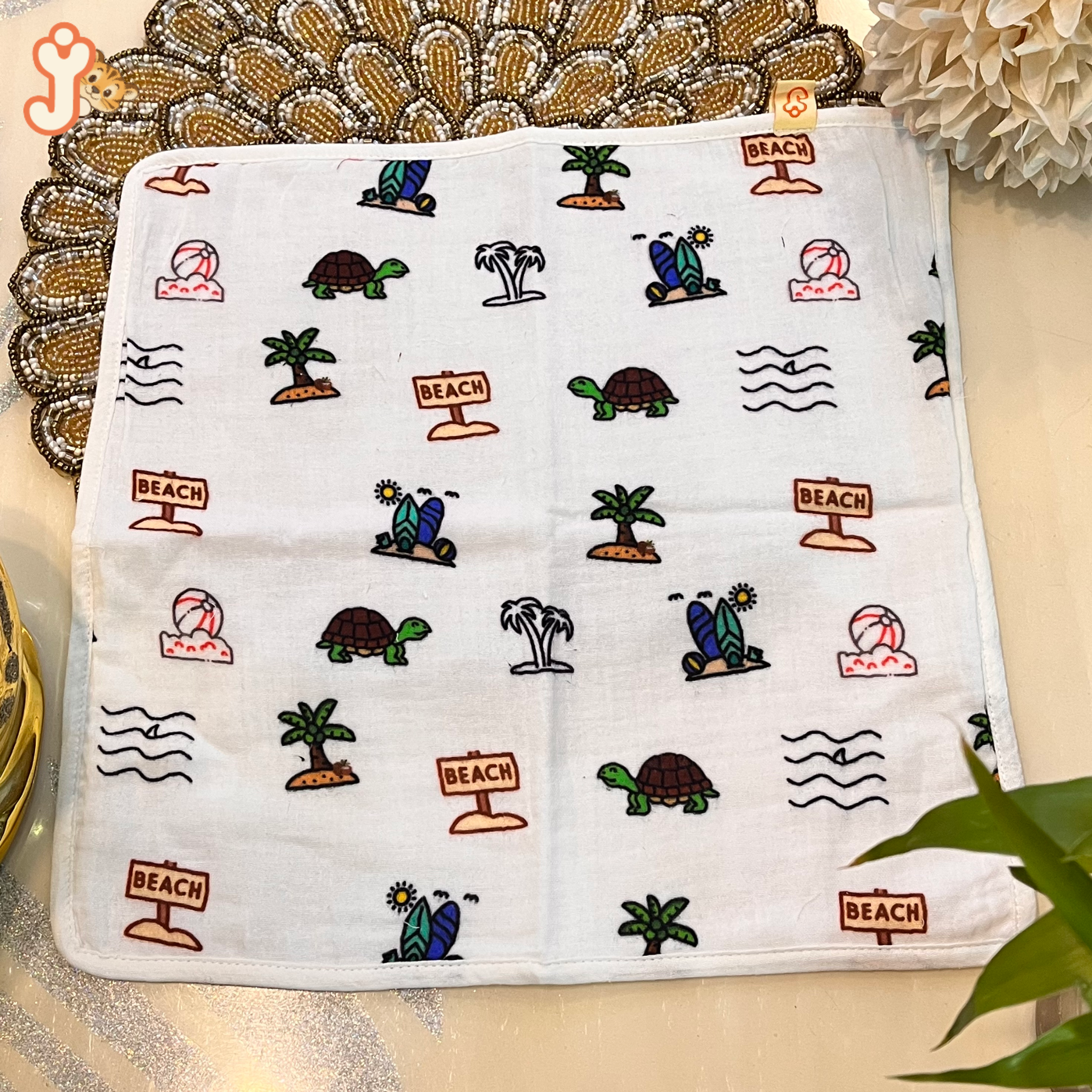 JuniorYou Organic Cotton Muslin Newborn Gift Hamper  – Sandy Toes Holiday