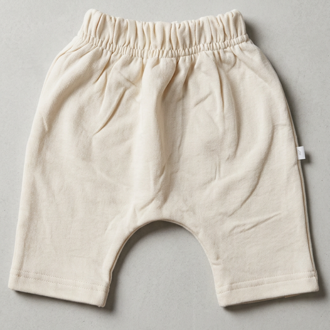 Understated Diaper Shorts - Biege