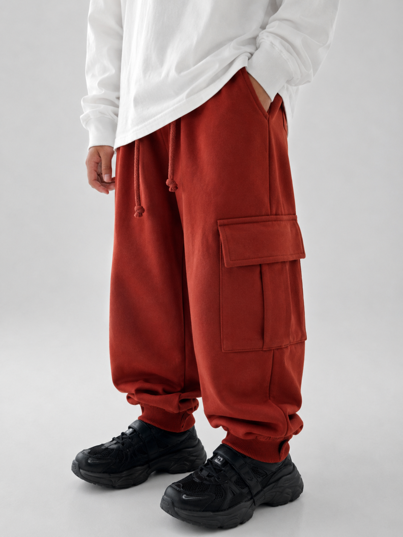 Understated Joggers - Rust