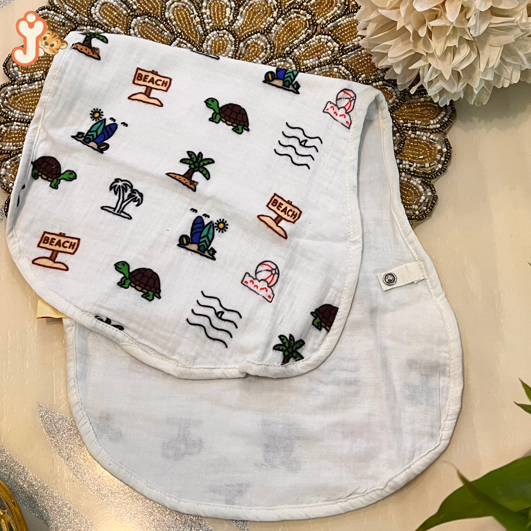 JuniorYou Organic Cotton Muslin Newborn Gift Hamper  – Sandy Toes Holiday