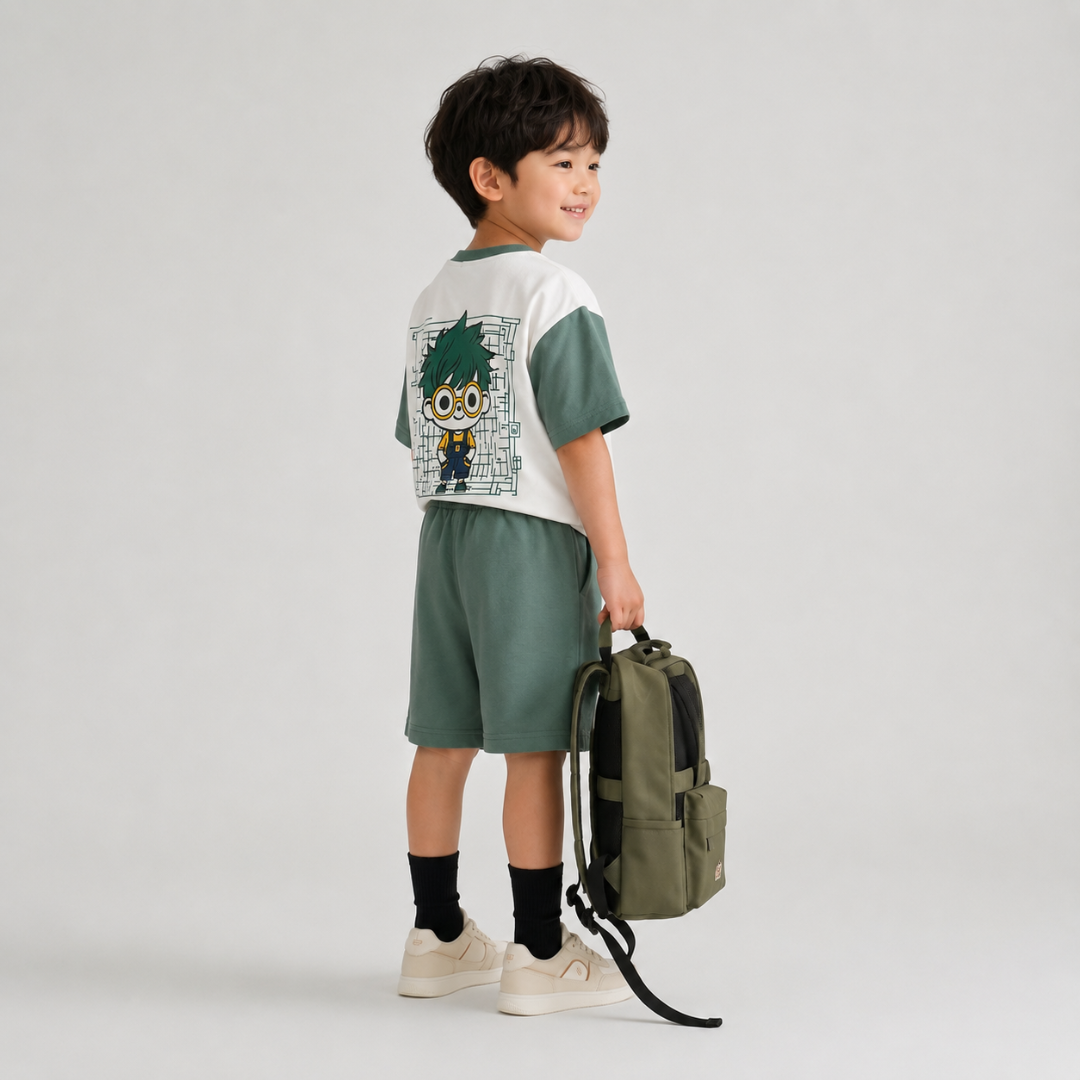 Lil Inventor Co-ord Set with Shorts