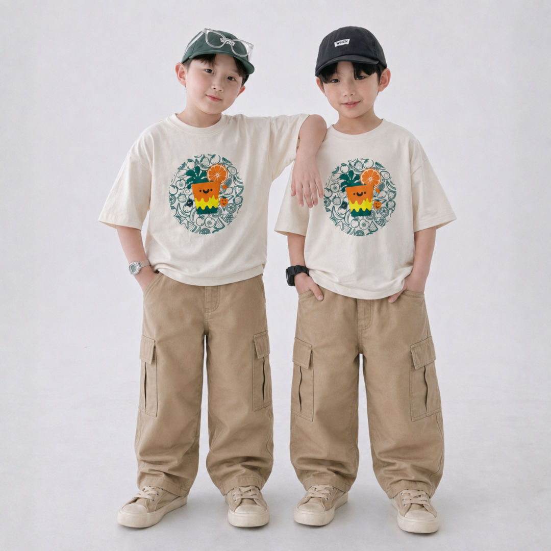 Juicy Days Co-ord Set with Khaki Pants