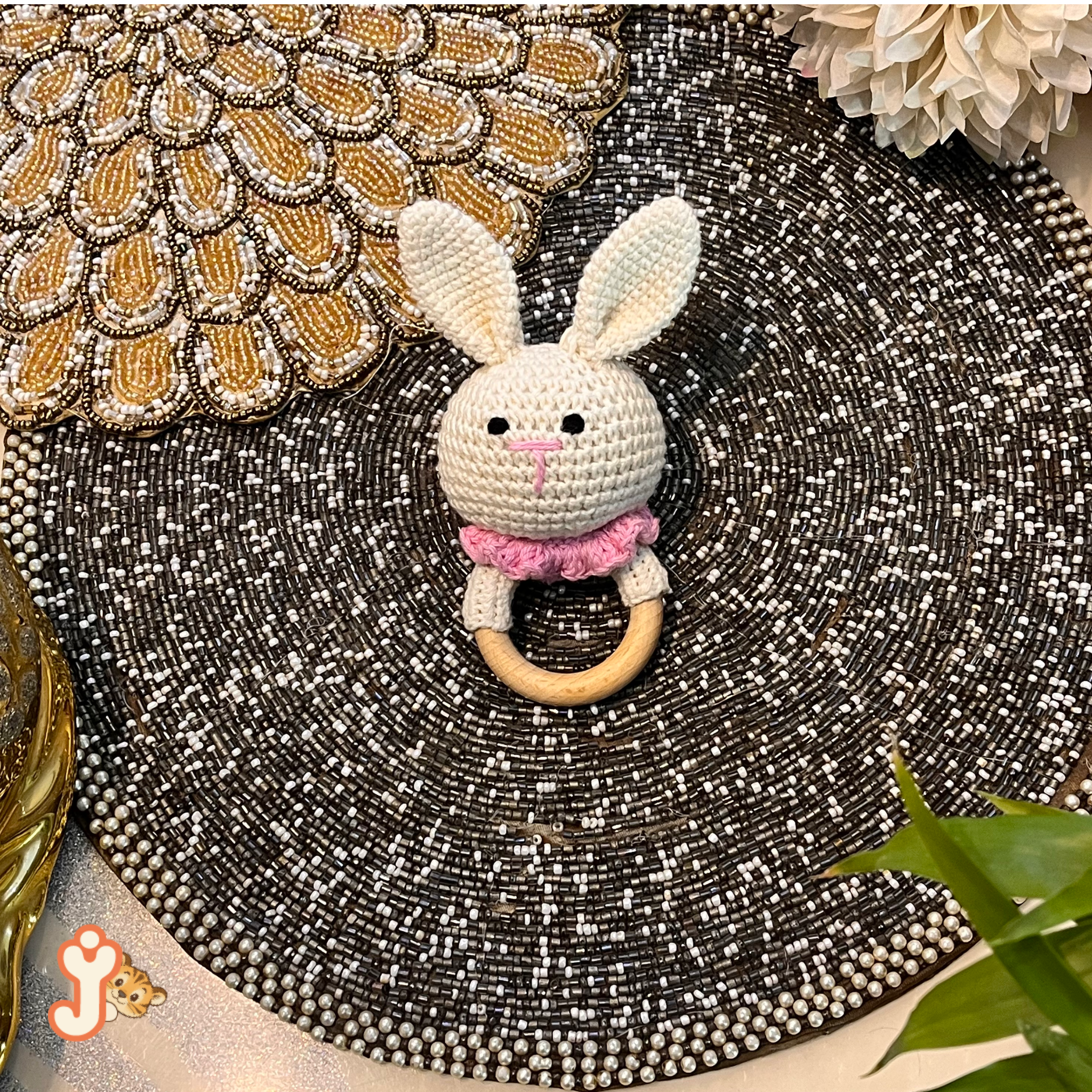 JuniorYou Organic Cotton Muslin Newborn Gift Hamper  – Balloon Safari