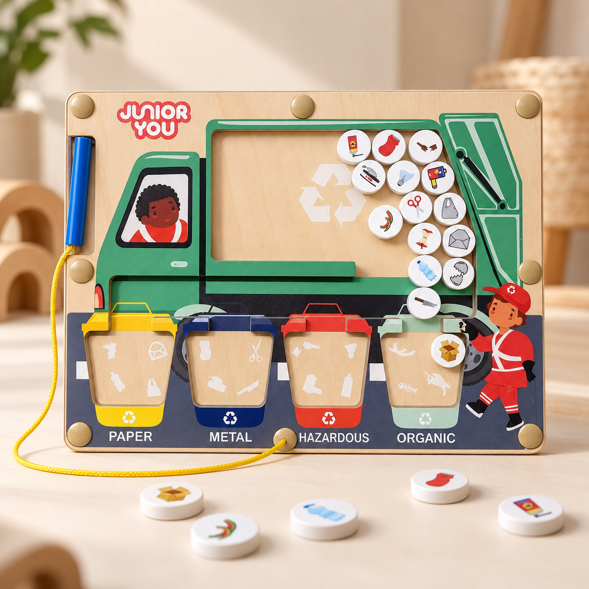 Garbage Truck Magnetic Maze
