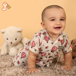 Junioryou Organic Cotton Muslin Shirt Co-ord set (Unisex) - Balloon Safari