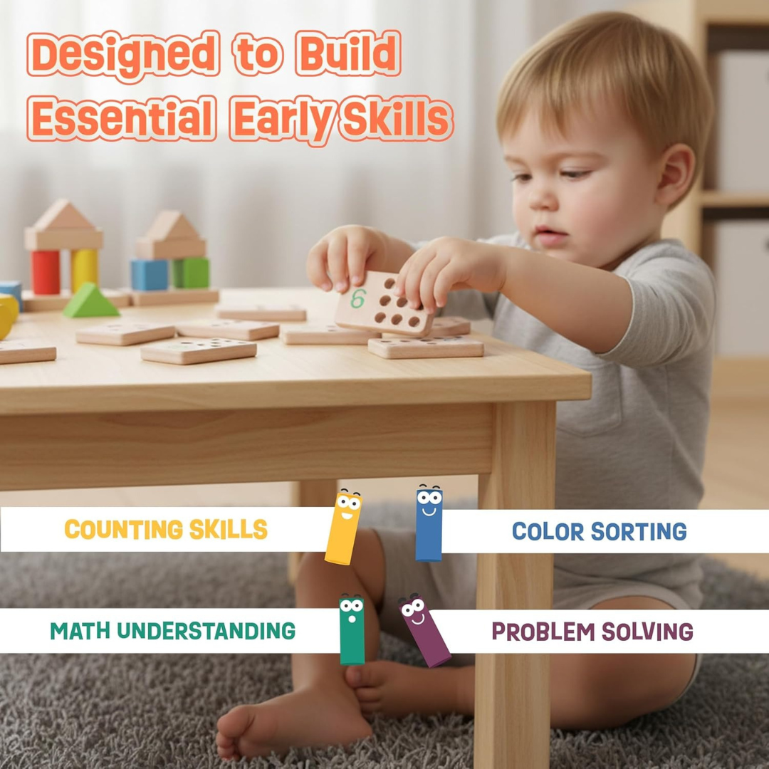 Wooden Number Peg Board