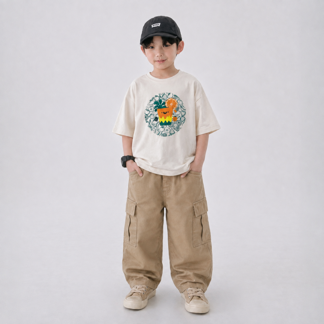 Juicy Days Co-ord Set with Khaki Pants