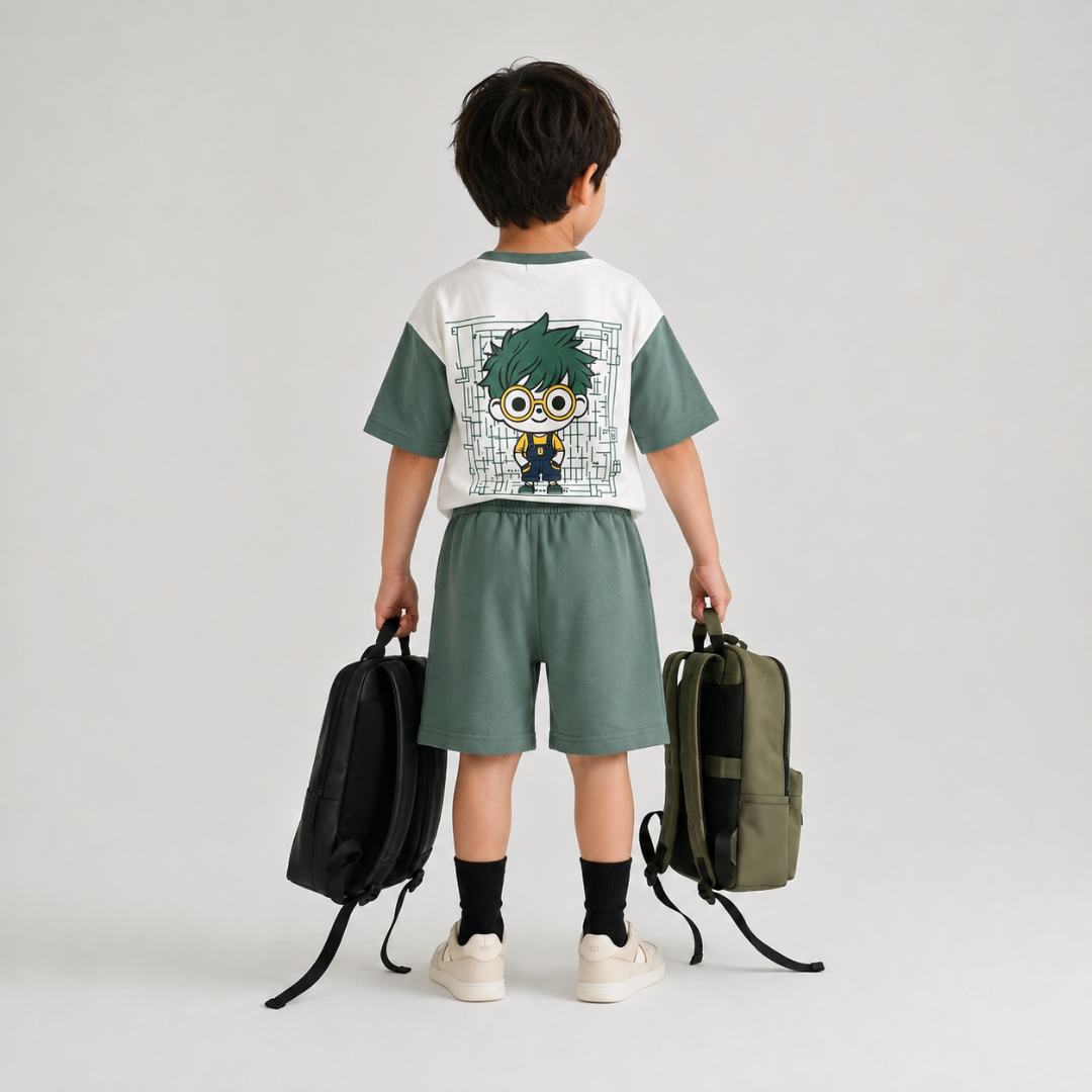 Lil Inventor Co-ord Set with Shorts