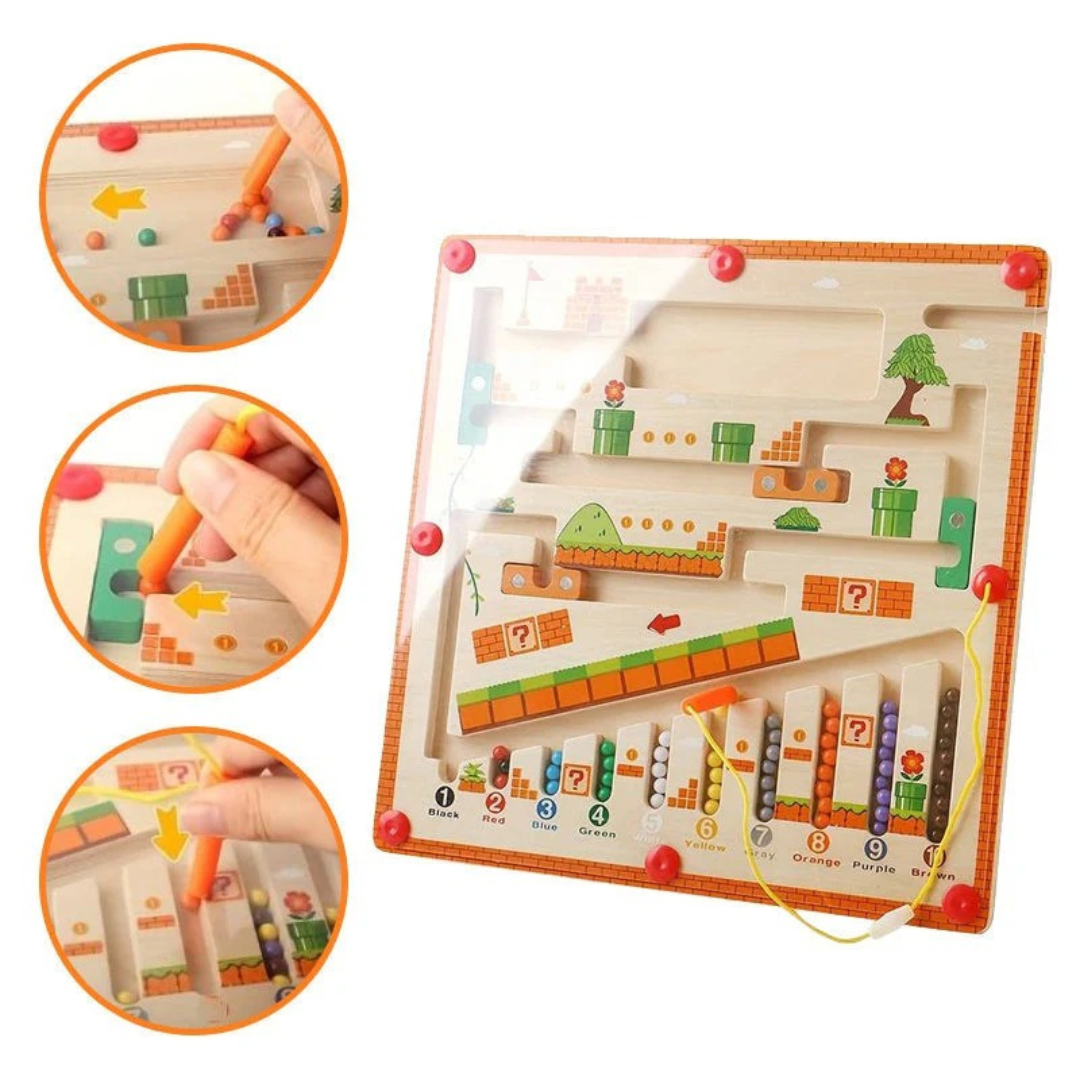 Magnetic Color & Number Maze