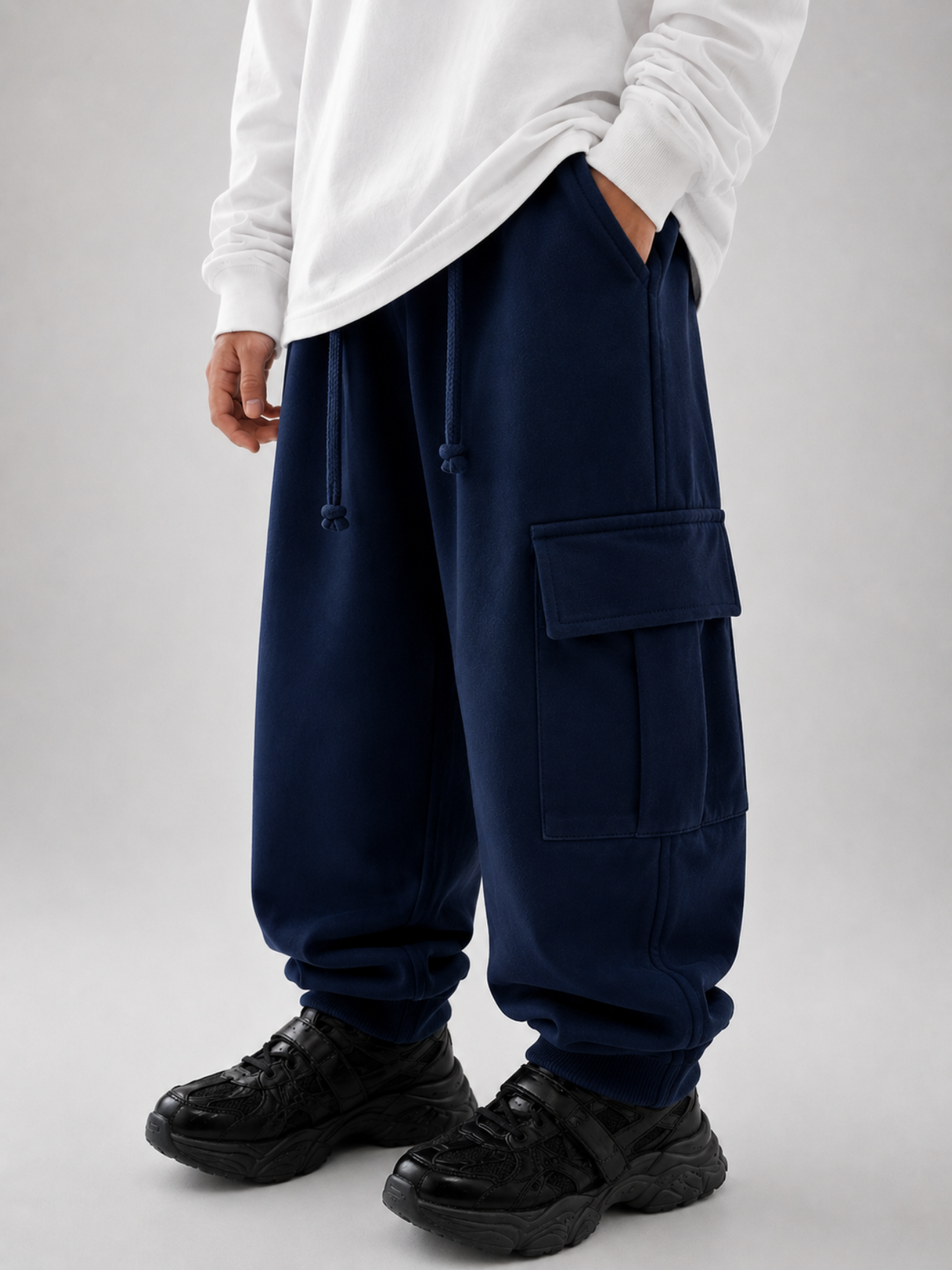 Understated Joggers - Navy Blue