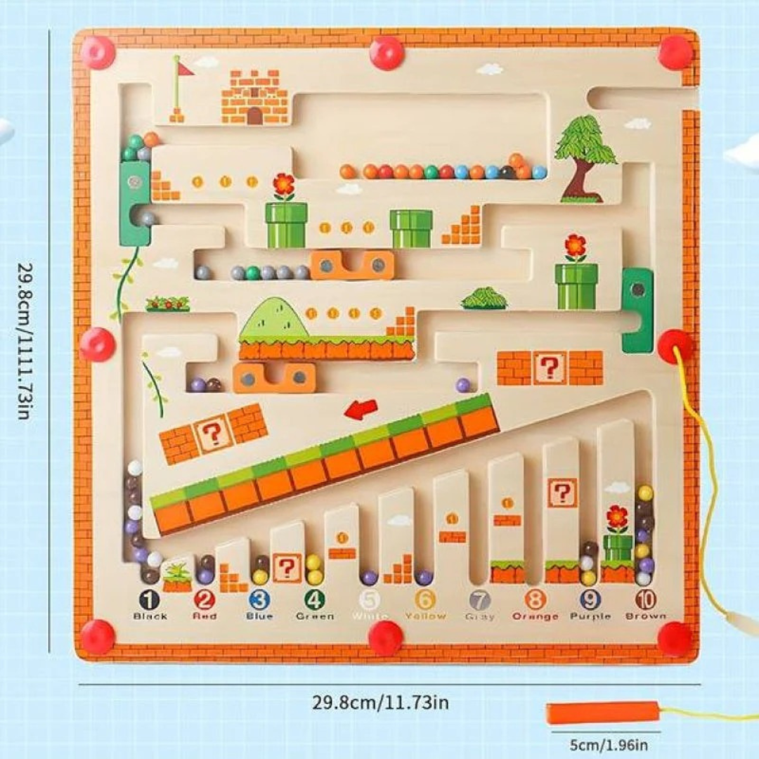 Magnetic Color & Number Maze