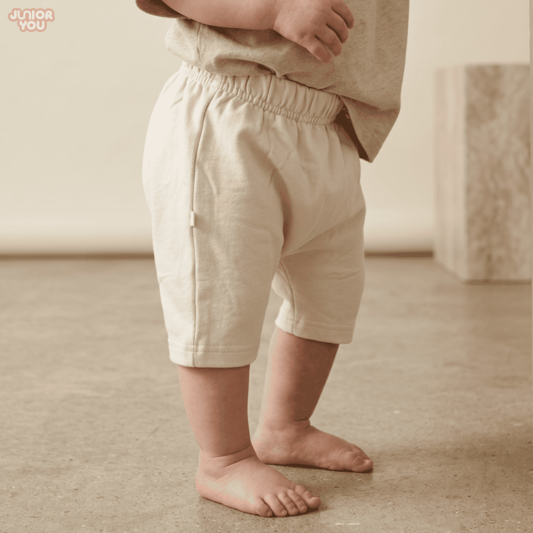 Understated Diaper Shorts - Biege