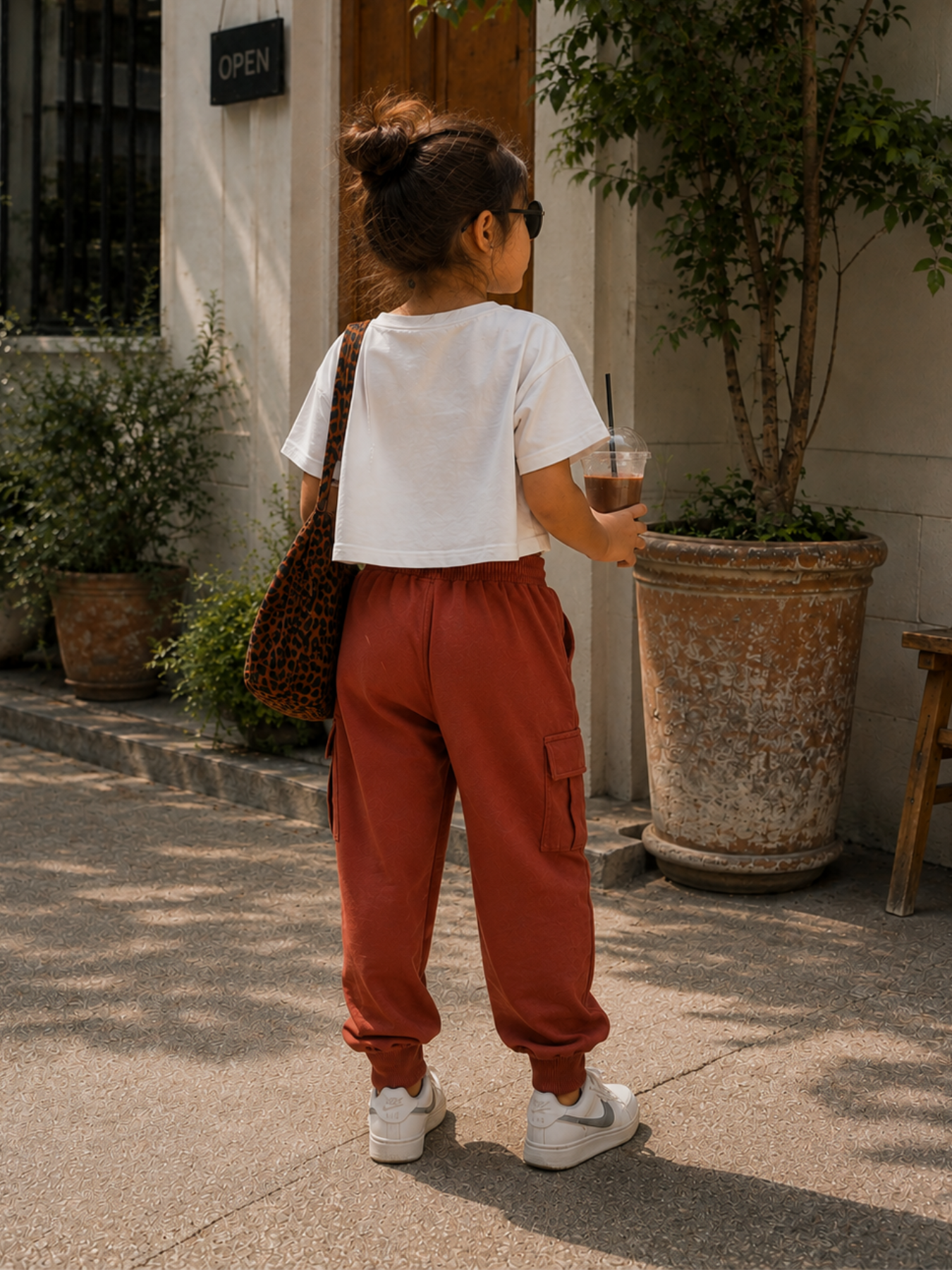 Understated Joggers - Rust