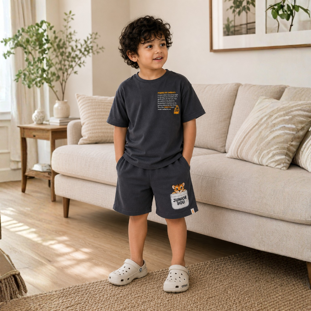Powered By Curiosity Co-ord Set with Sneak Peek Shorts