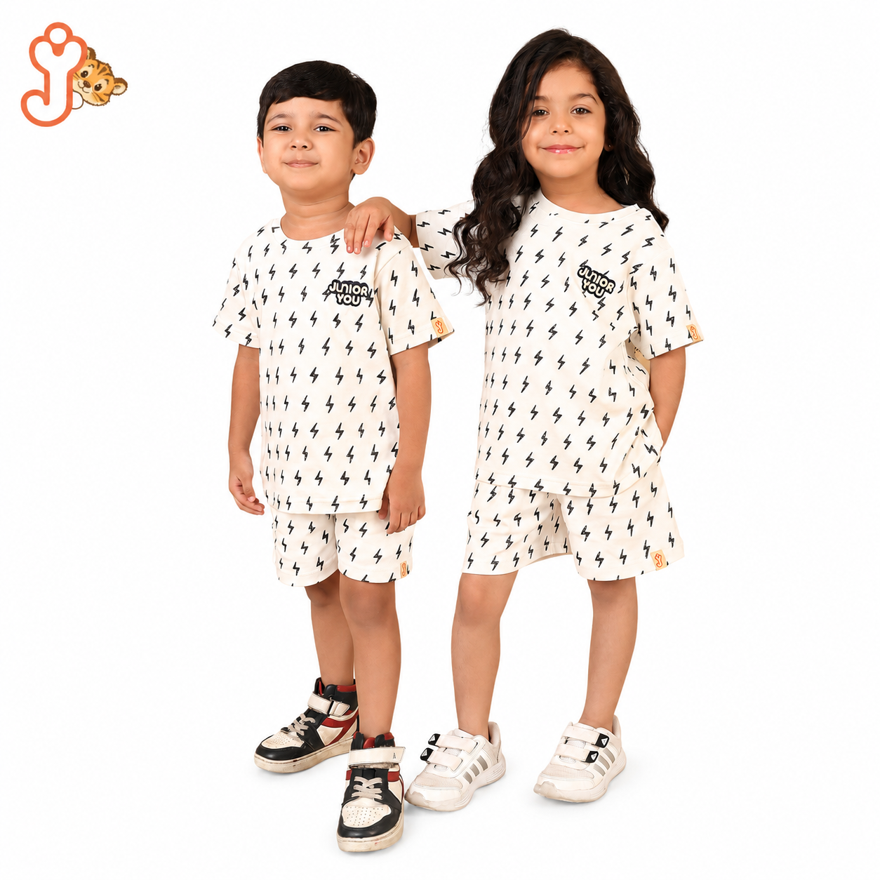 Organic Cotton T-shirt Co-ord set (Unisex) - Tiny Bolt
