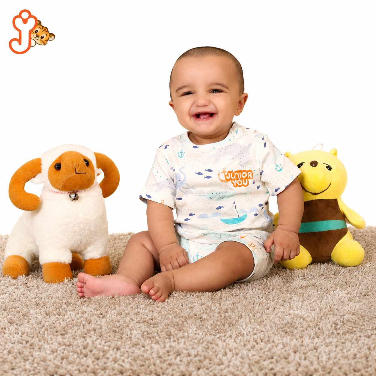 Organic Cotton T-shirt Co-ord set for baby (Unisex) - Aquatales Adventure