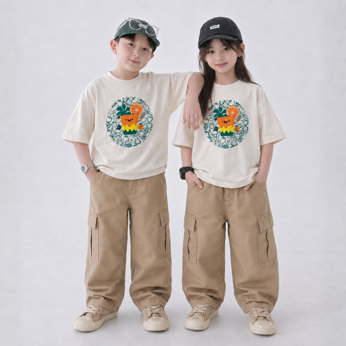 Juicy Days Co-ord Set with Khaki Pants