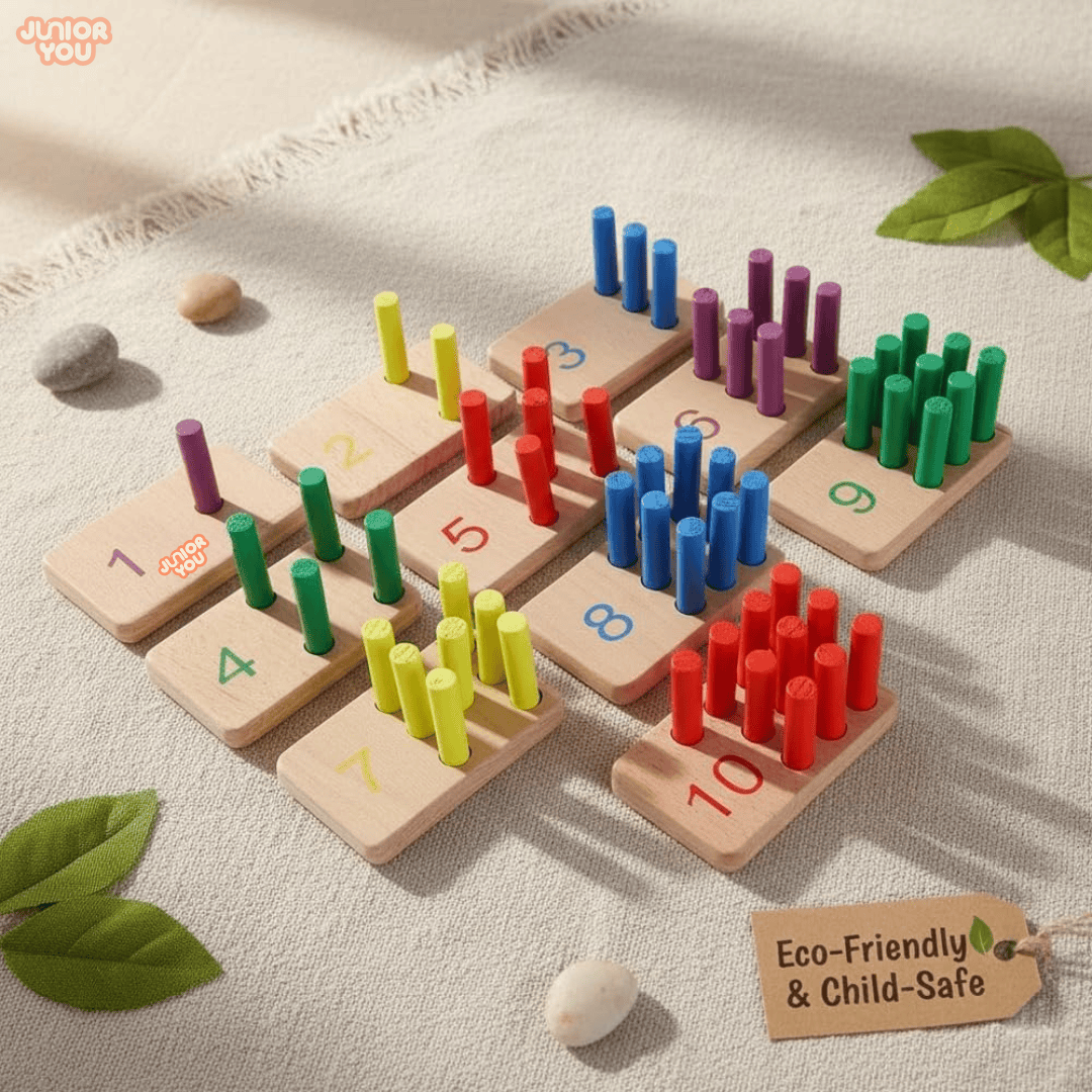 Wooden Number Peg Board