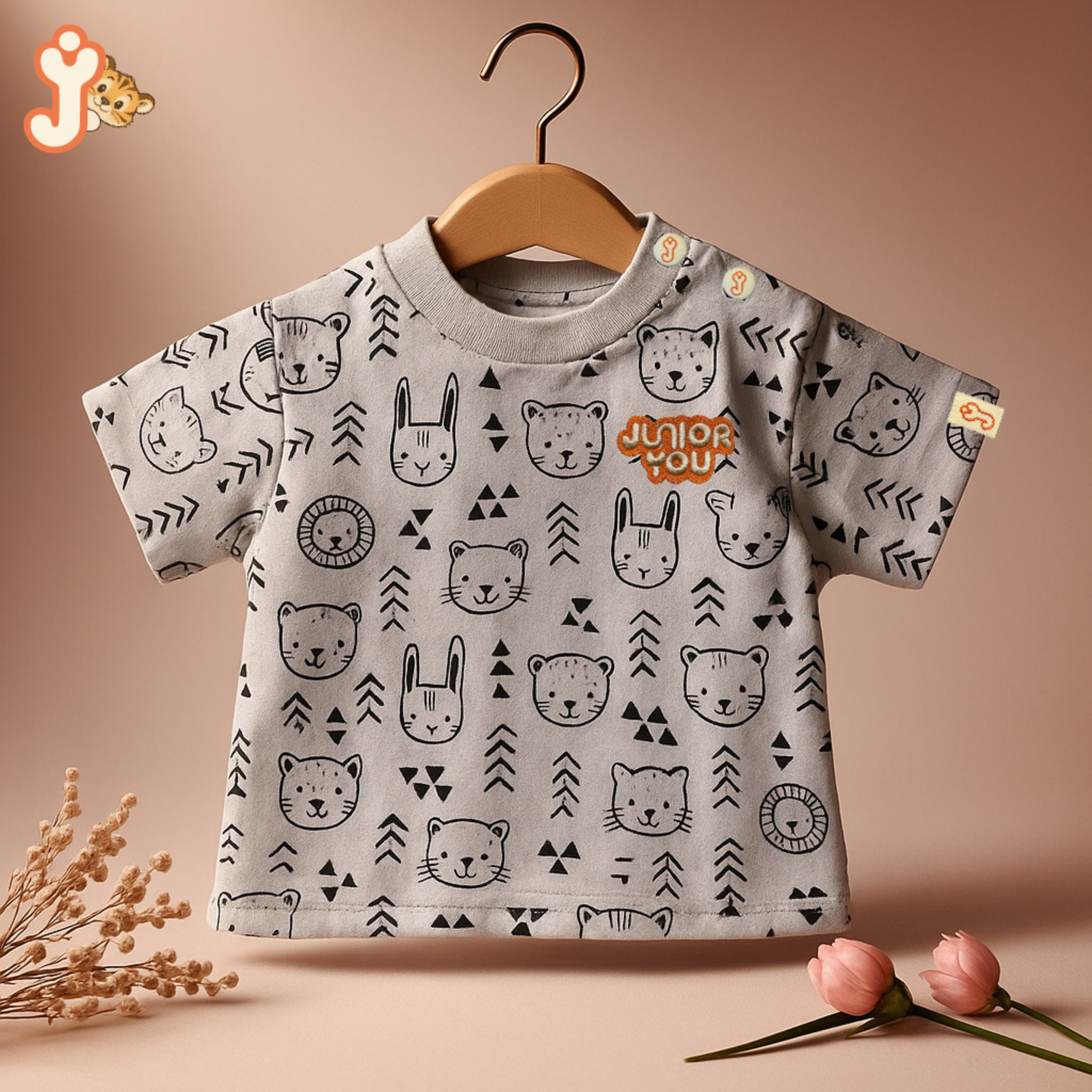 Junioryou Organic Cotton T-shirt Co-ord set (Unisex) - Tiny Tribe Explorer