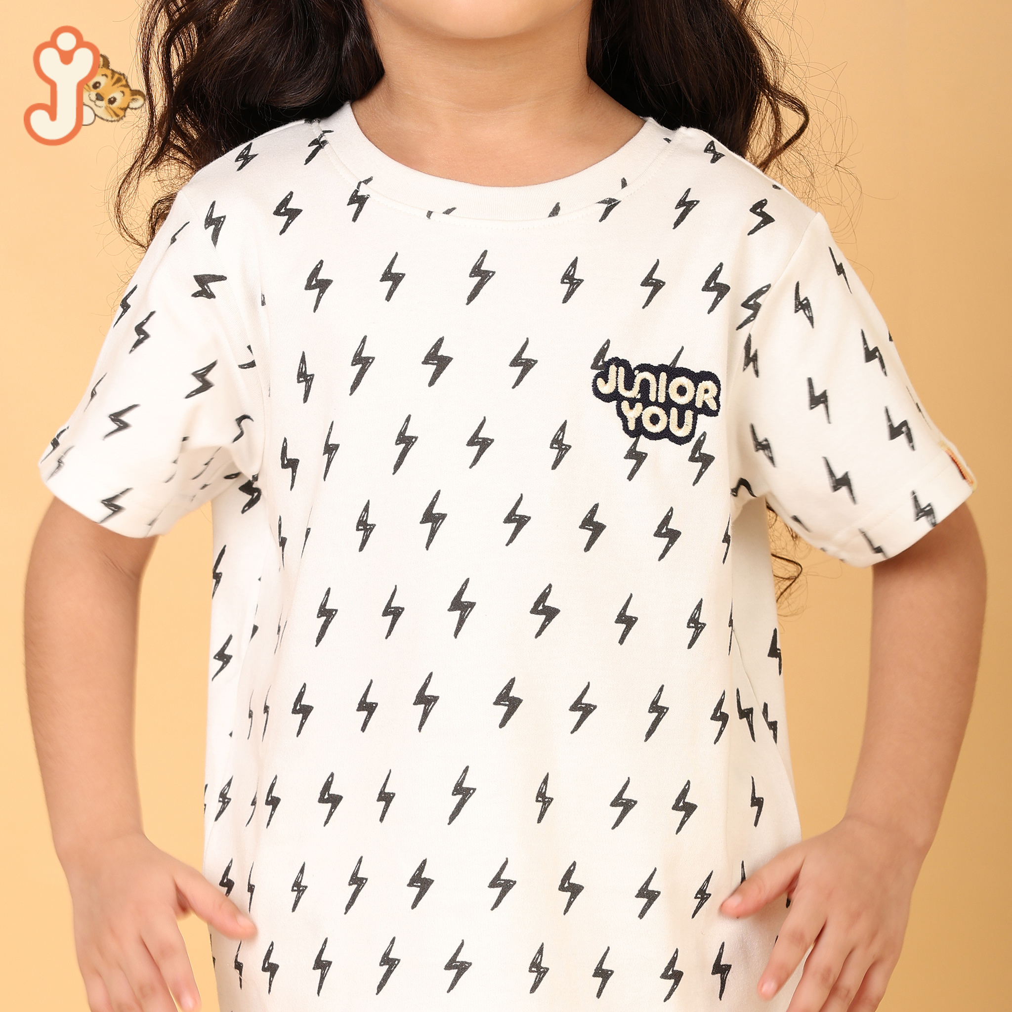 Junioryou Organic Cotton T-shirt Co-ord set (Unisex) - Tiny Bolt