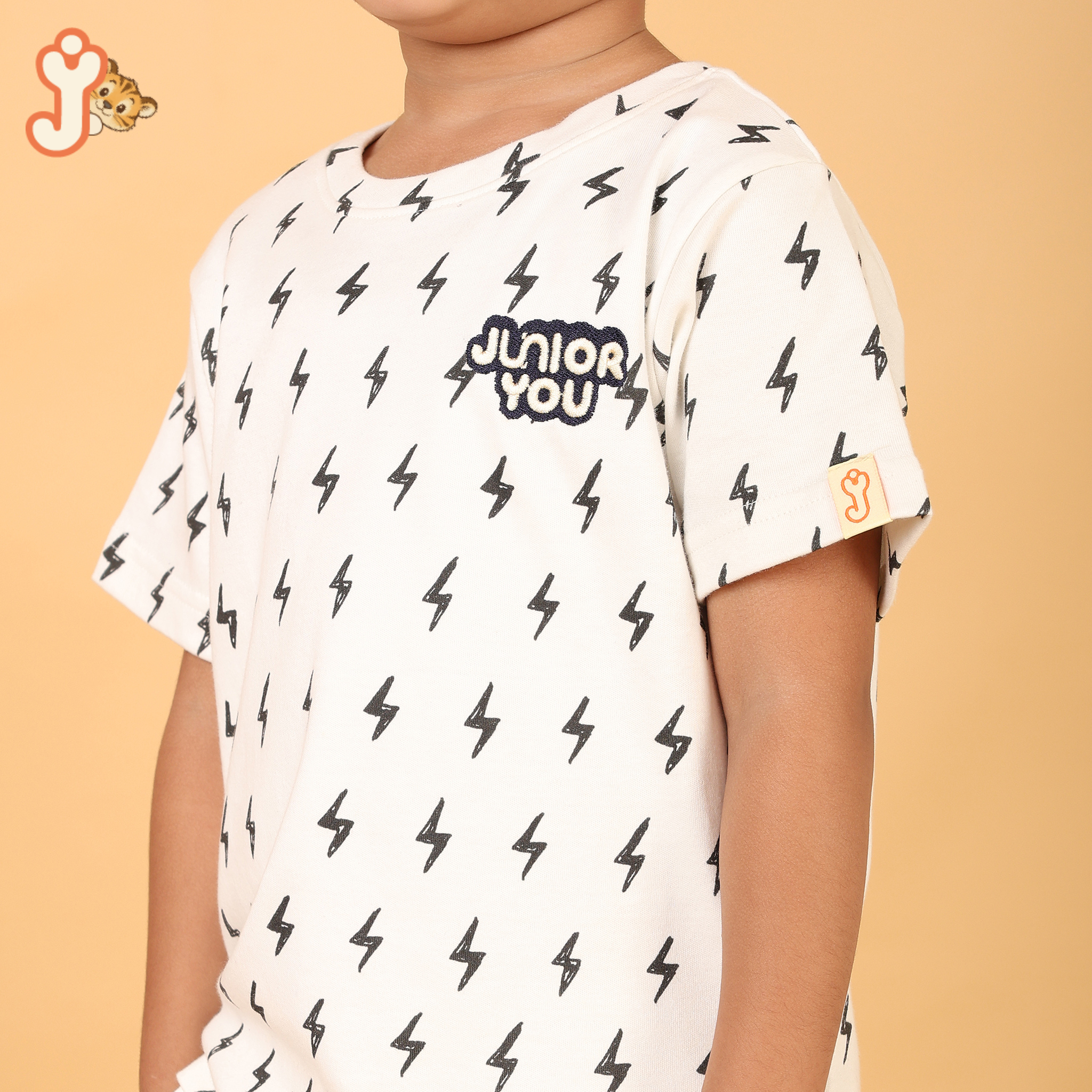 Junioryou Organic Cotton T-shirt Co-ord set (Unisex) - Tiny Bolt