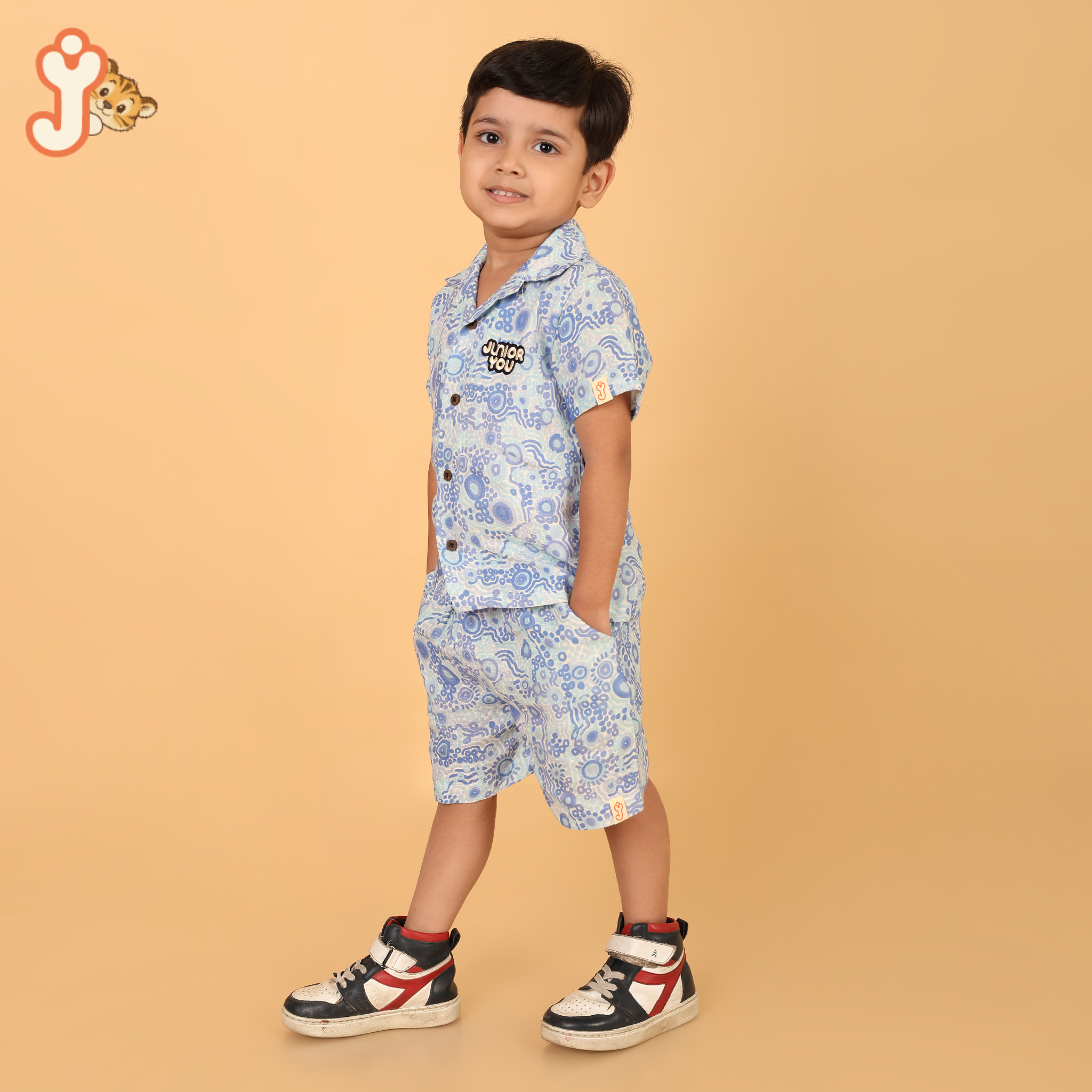 Junioryou Organic Cotton Shirt Co-ord set (Unisex) - Bubble Trail