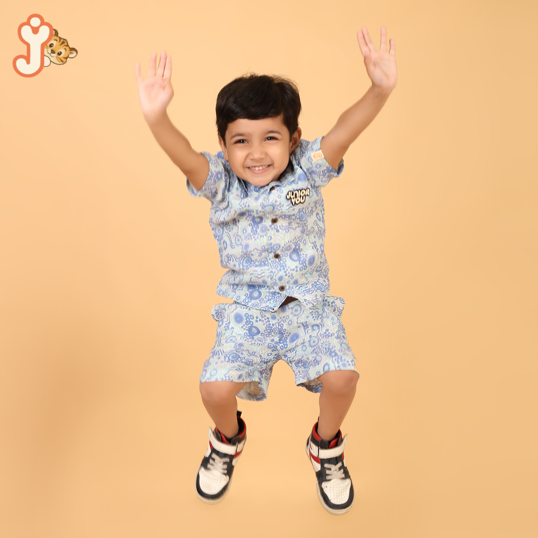 Junioryou Organic Cotton Shirt Co-ord set (Unisex) - Bubble Trail