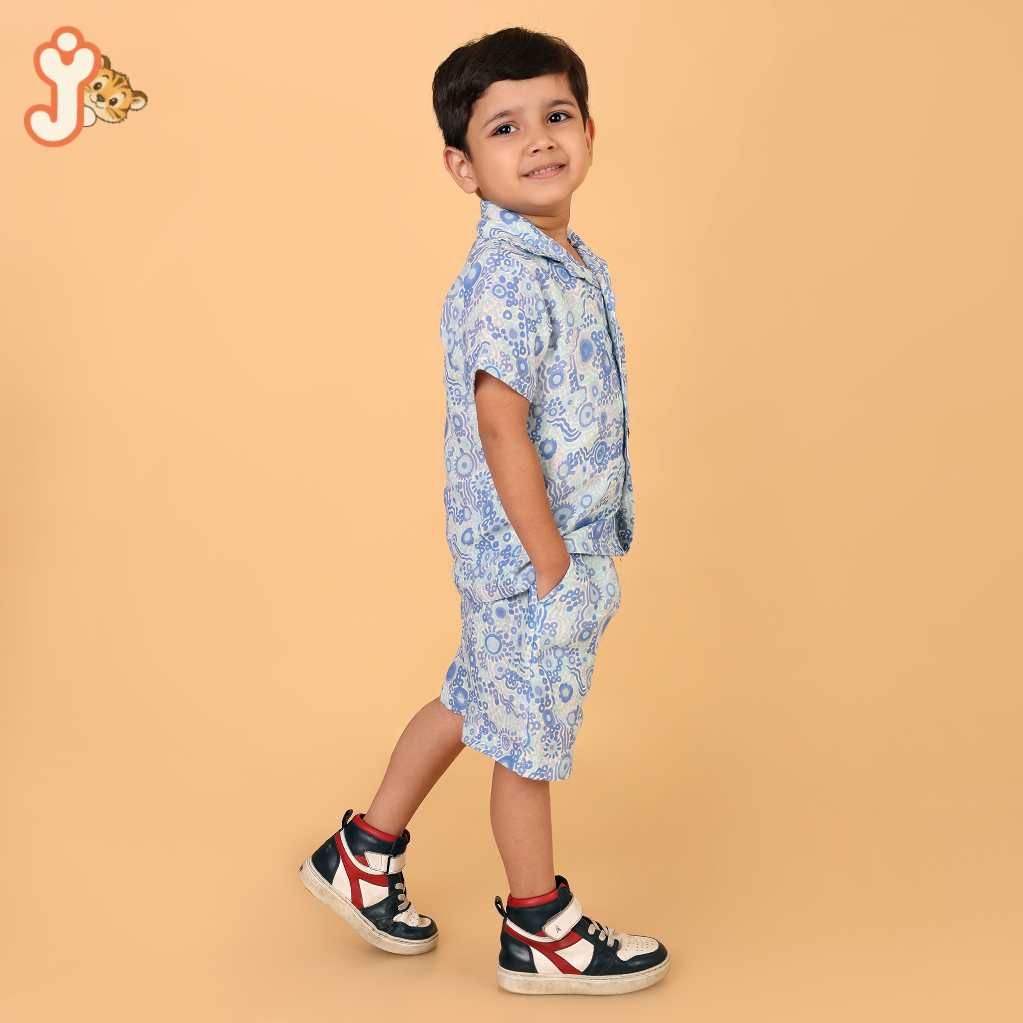 Junioryou Organic Cotton Shirt Co-ord set (Unisex) - Bubble Trail