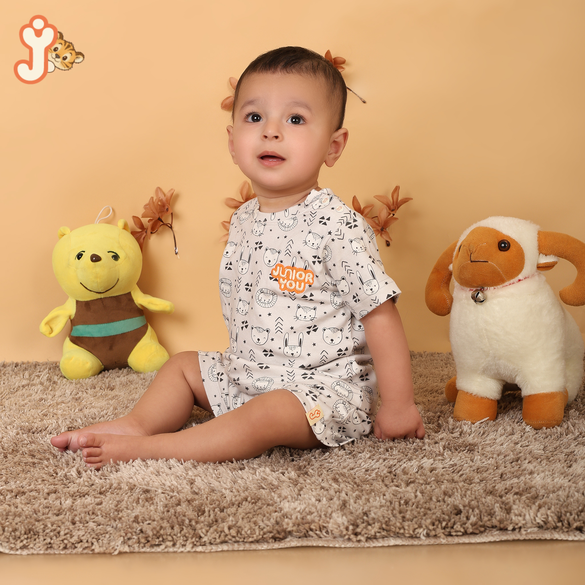 Junioryou Organic Cotton T-shirt Co-ord set (Unisex) - Tiny Tribe Explorer