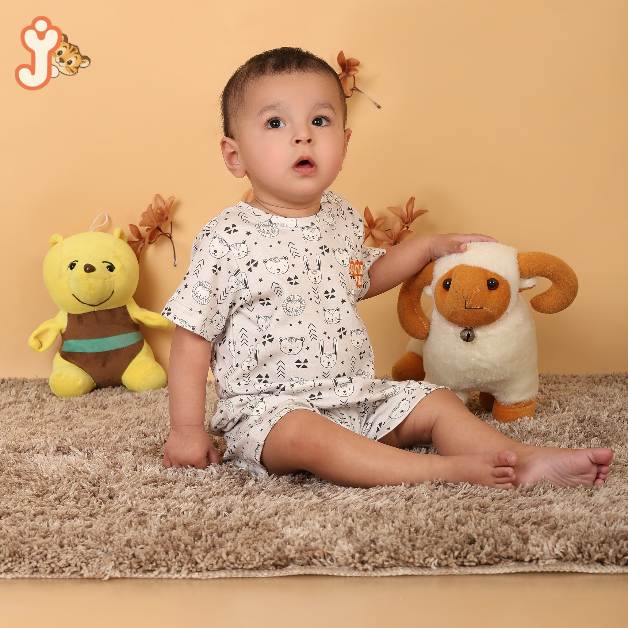 Junioryou Organic Cotton T-shirt Co-ord set (Unisex) - Tiny Tribe Explorer