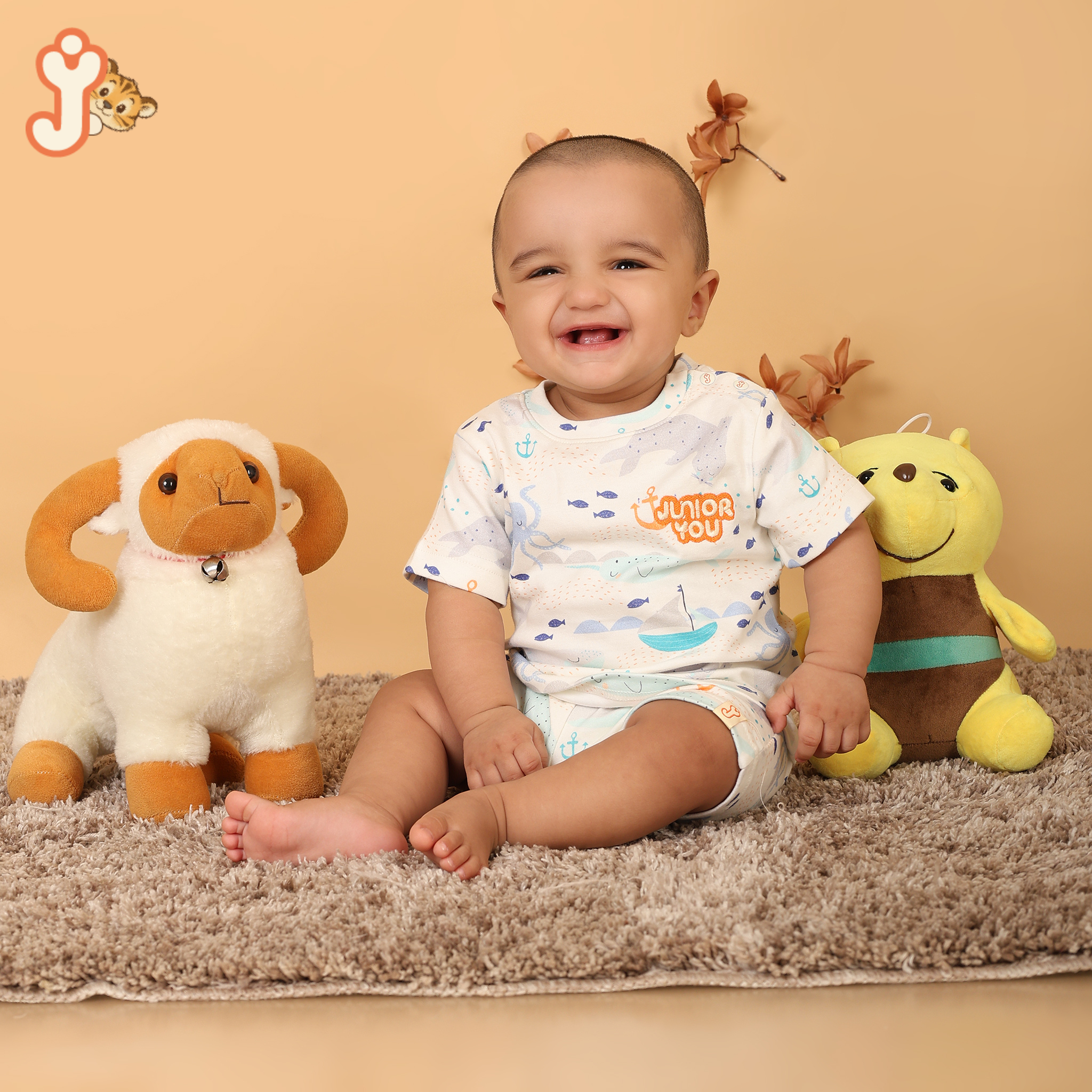 Junioryou Organic Cotton T-shirt Co-ord set (Unisex) - Aquatales Adventure