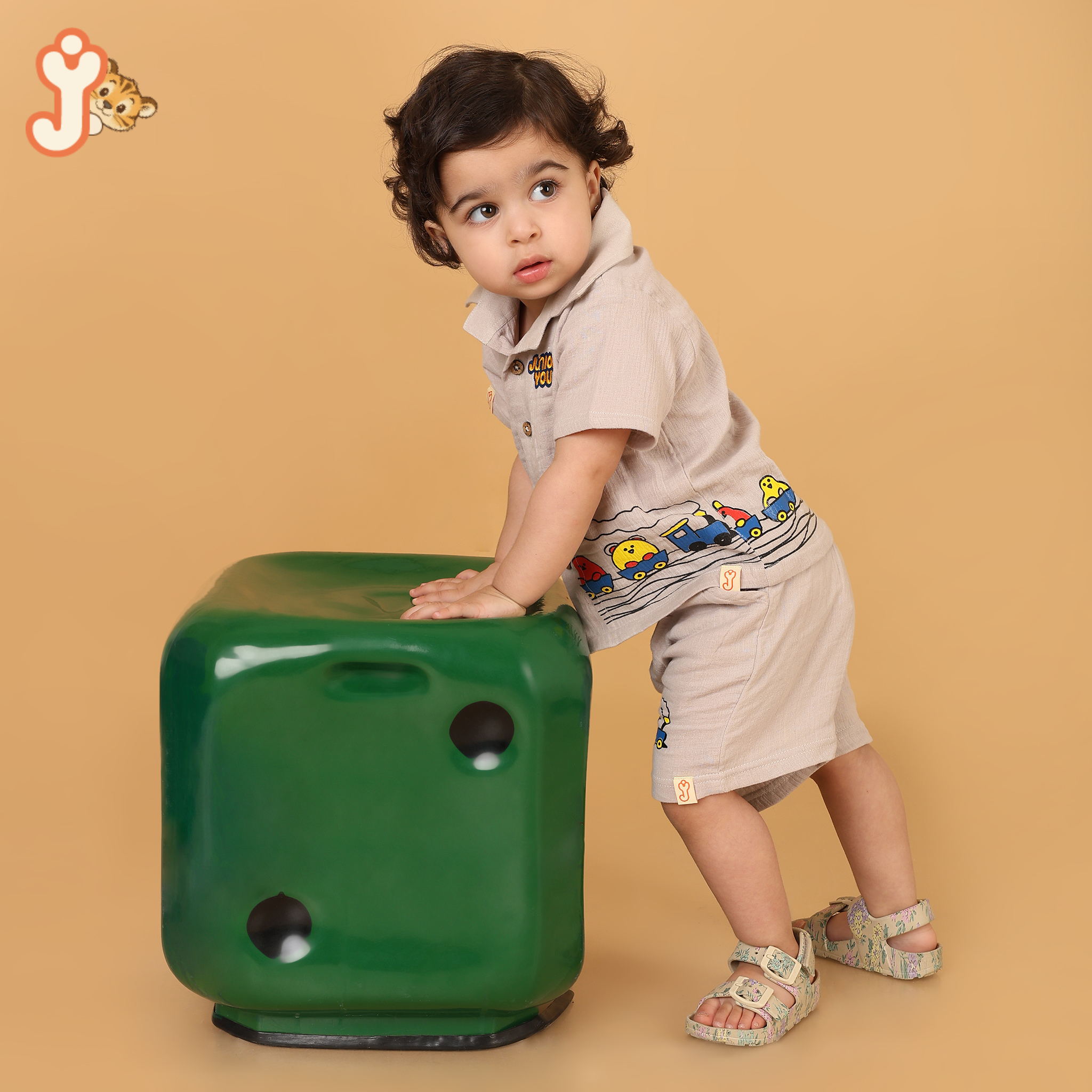 Junioryou Organic Cotton Muslin Shirt Co-ord set (Unisex) - Junioryou Express