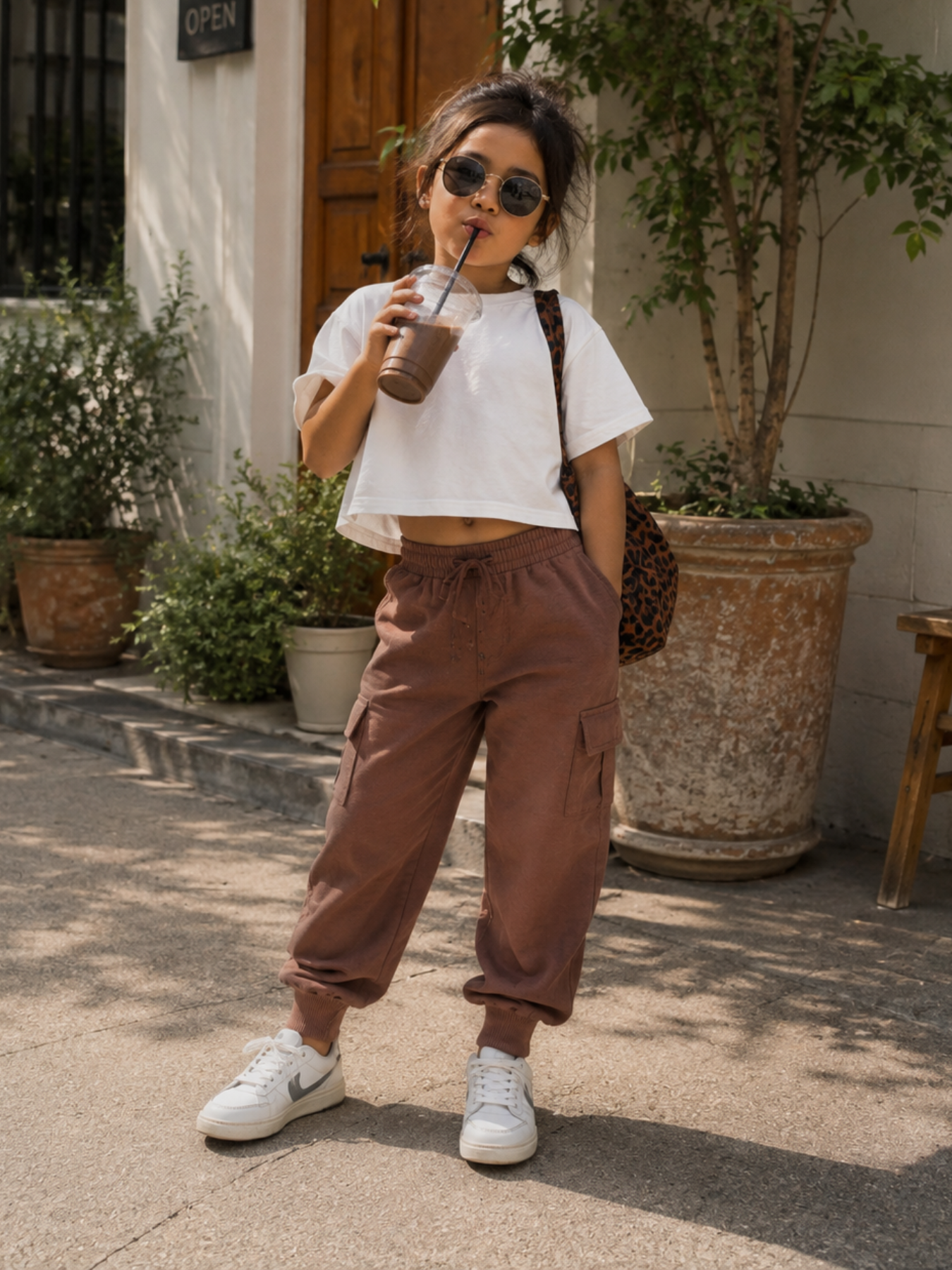 Understated Joggers - Brown