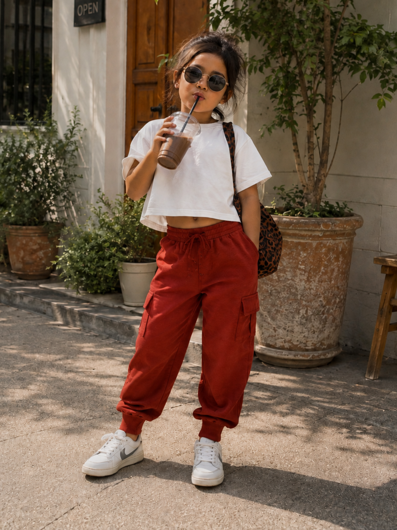 Understated Joggers - Rust